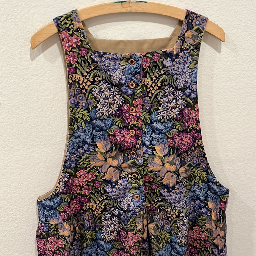 Vintage floral apron dress